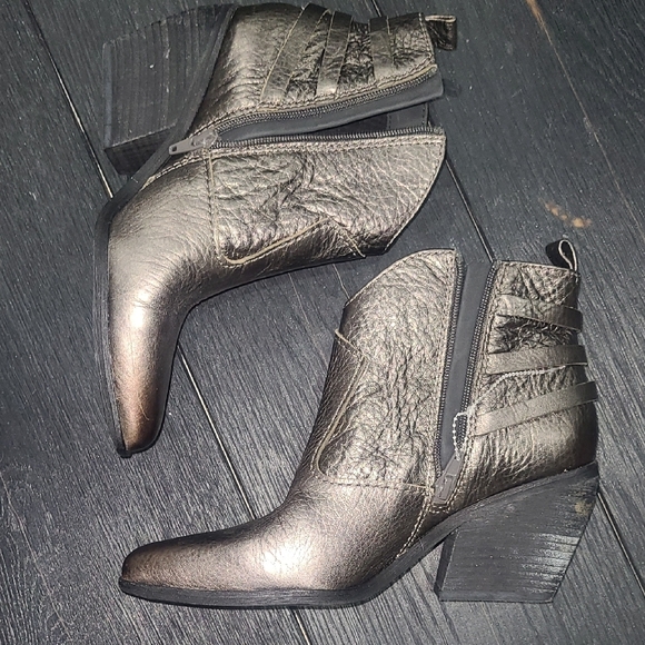 ZODIAC Women's Metallic Silver Green Boots 7.5 - Picture 4 of 4